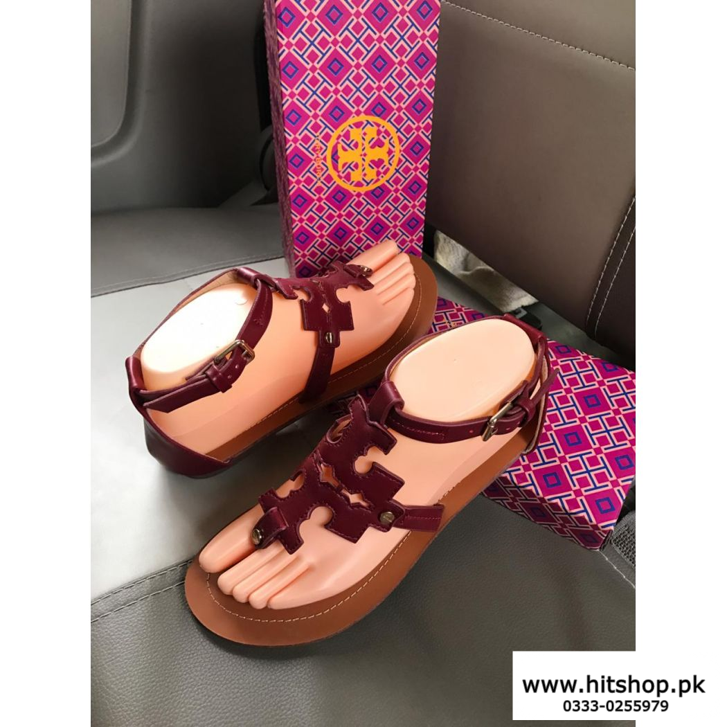 New Style Ladies Fashionable Sandal Mehroon and Brown